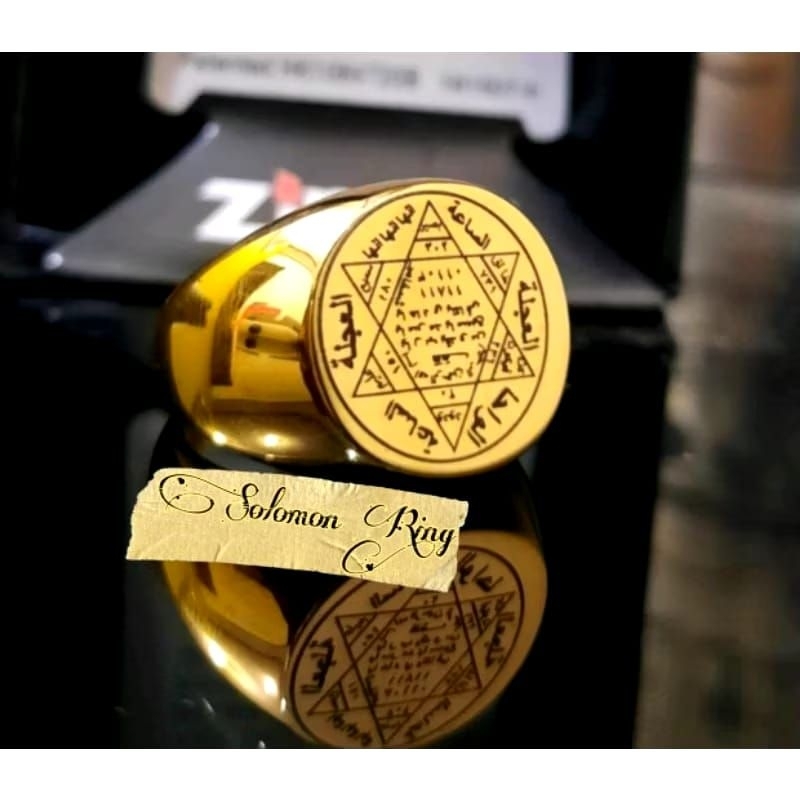 Golden Ring Solomon Seal Cincin Sulaiman Exclusive