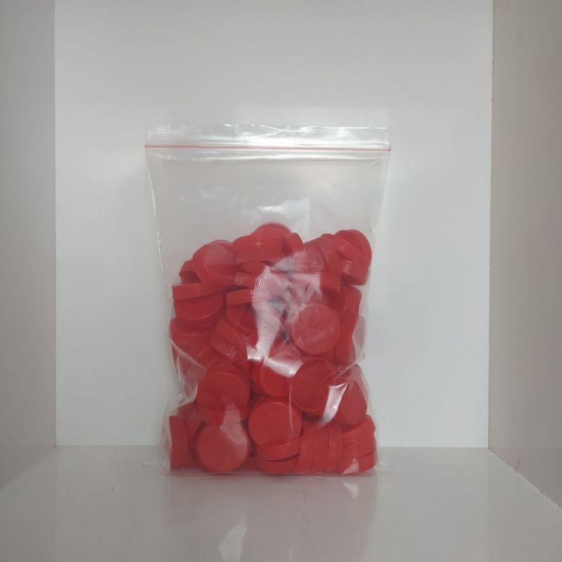 Tutup Botol Plastik Bekas Vit Warna Merah