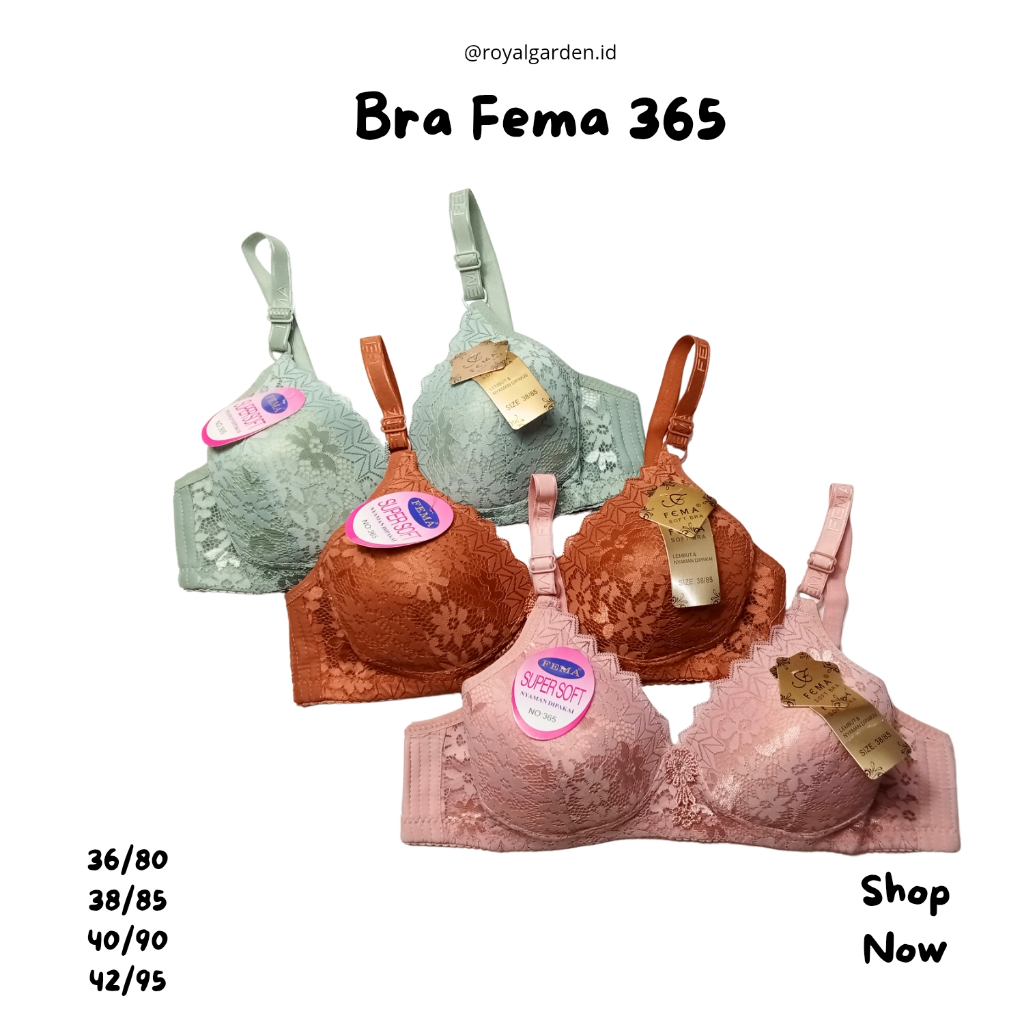 Promo Isi 1/2/3 Bra Bh Fema 365 Bra Wanita Bh Wanita Murah Busa Bh Tanpa Kawat Grosiran Royalgarden 