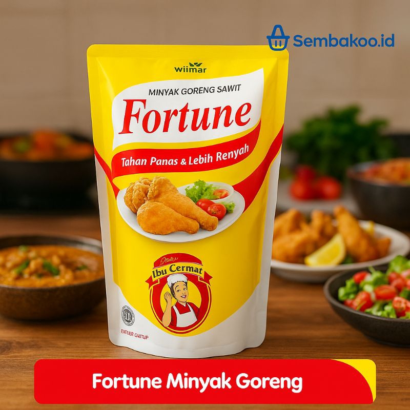 

Minyak Goreng Fortune 2 Liter - Tahan Panas & Renyah - Minyak Sawit Pilihan Ibu Cermat - Sembakoo.id