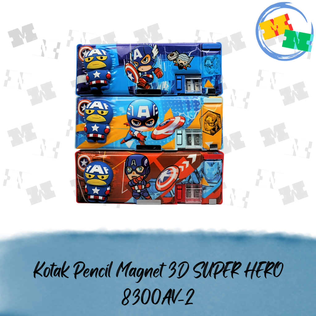

Kotak Pensil Magnet 8300AV-2 3D Squishy Super Hero