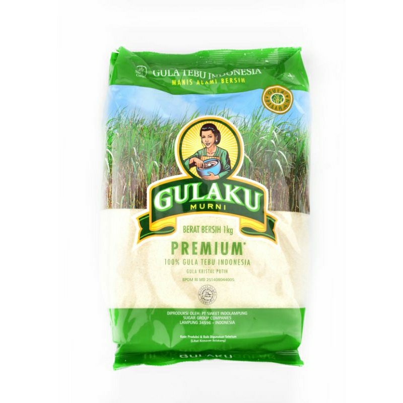 

gula pasir premium GULAKU kemasan 1kg by pasar Tasik online