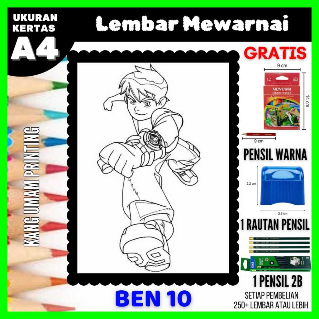 

Lembar Mewarnai Gambar Ben 10 / Ben Ten Untuk Semua Usia Bagian 02, Gambar Sketsa, Kertas Mewarnai