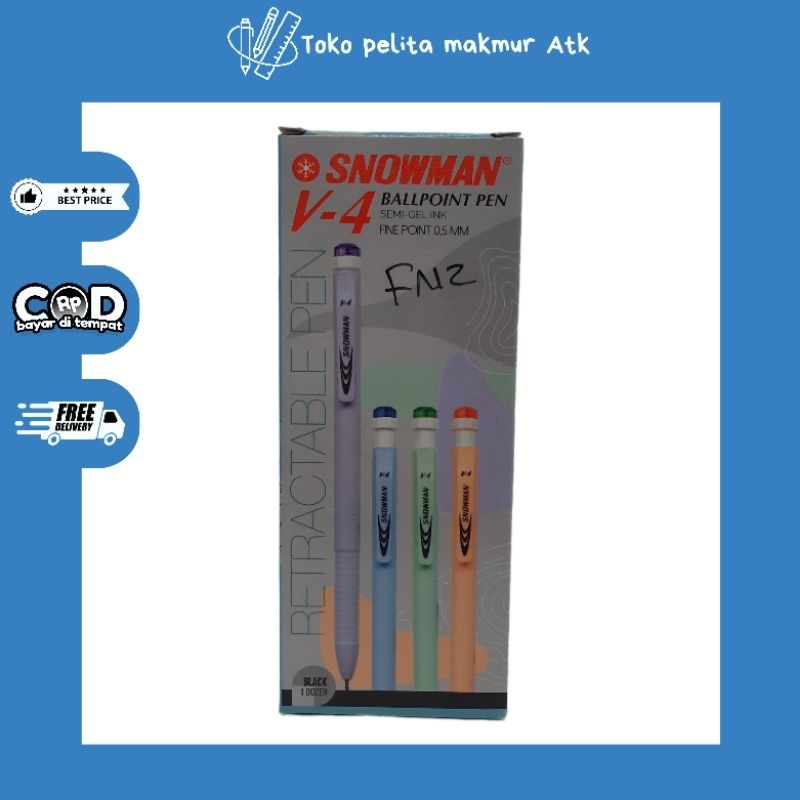 

BOLPOIN SNOWMAN V-4 SEMI GEL 0.5MM