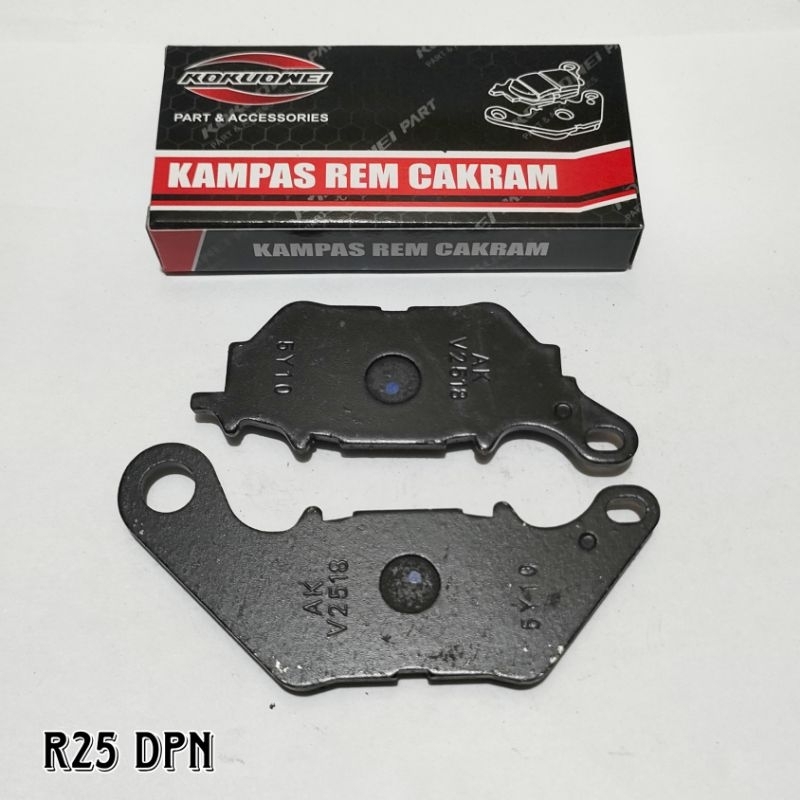 DISCPAD DISPAD KAMPAS REM DEPAN CAKRAM R25 grade A nissin