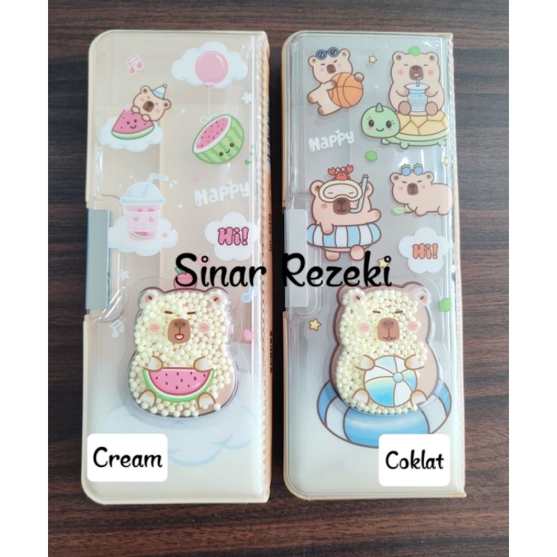 

1 buah!!MGT-35329!Kotak pensil capybara/tempat pensil anak sekolah capybara/kotak pensil fancy
