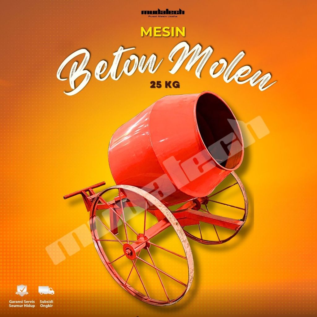 Mesin Molen Pengaduk Semen Mesin Alat Aduk Cor Semen 25 Kg Mixer Pengaduk Semen