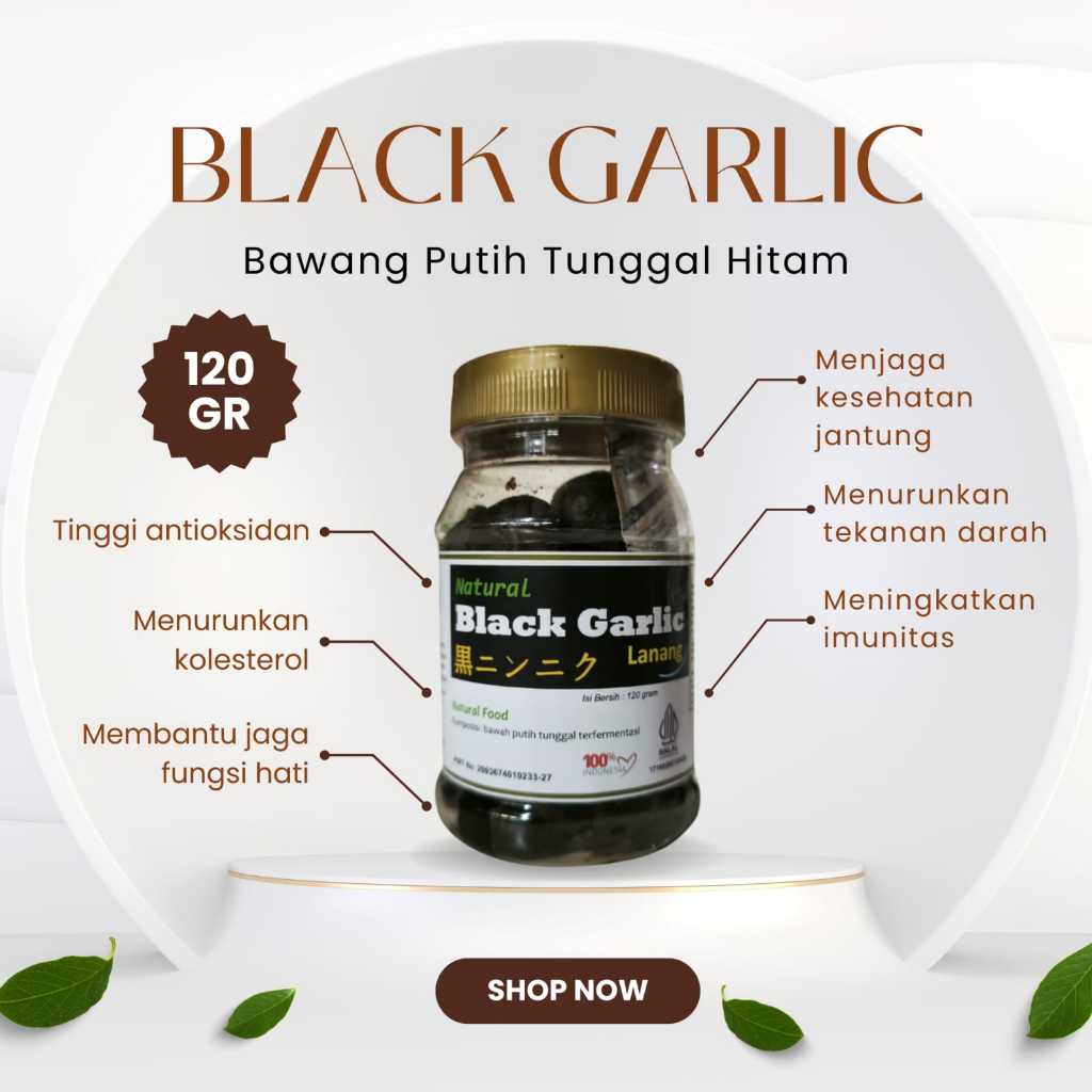 

Natural Black Garlic (ORIGINAL) / Bawang Putih Tunggal Hitam / Obat Kolesterol / Obat Darah Tinggi