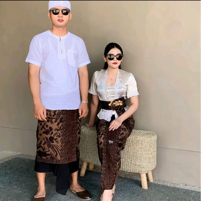 Kamen Set couple batik indigo motif klasik dan mewah / bahan katun halus / BEST SELLER