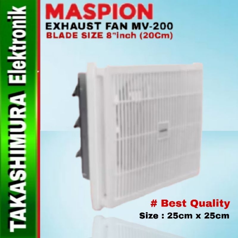 MASPION EXHAUST FAN / HEXOS DINDING MV-200 NEX 8"inch