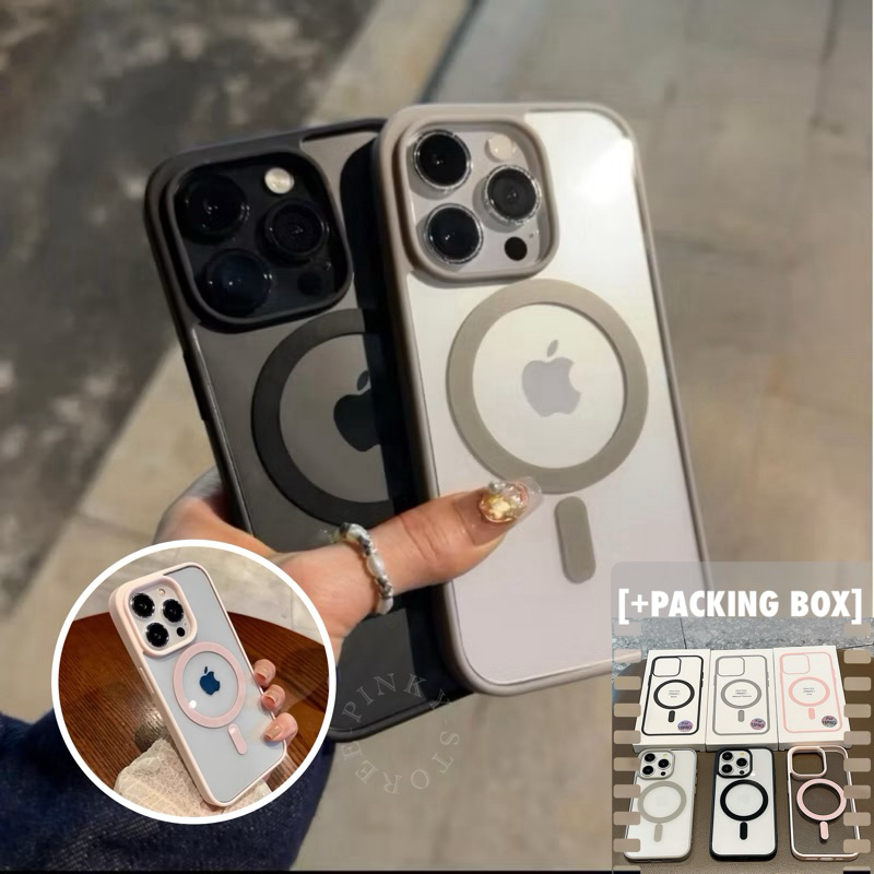HOT DEALS [PACKING BOX] PREMIUM SLIM MAGSAFE CLEAR CASE FOR IPHONE X XR XS MAX 11 12 13 14 15 16 PRO