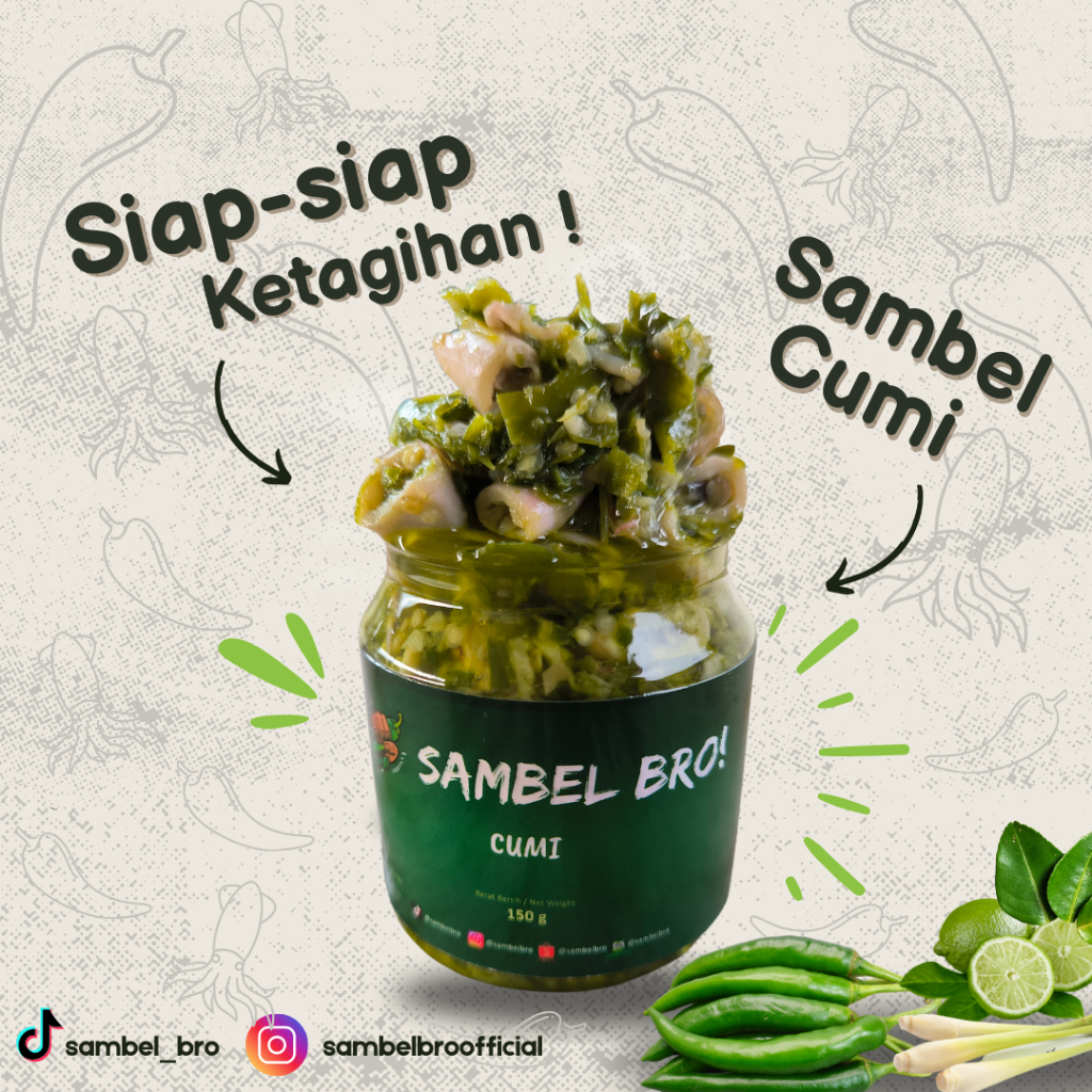 

Sambelbro - Sambel Cumi - Sambal Hijau Cumi/Cumi Sambel Ijo
