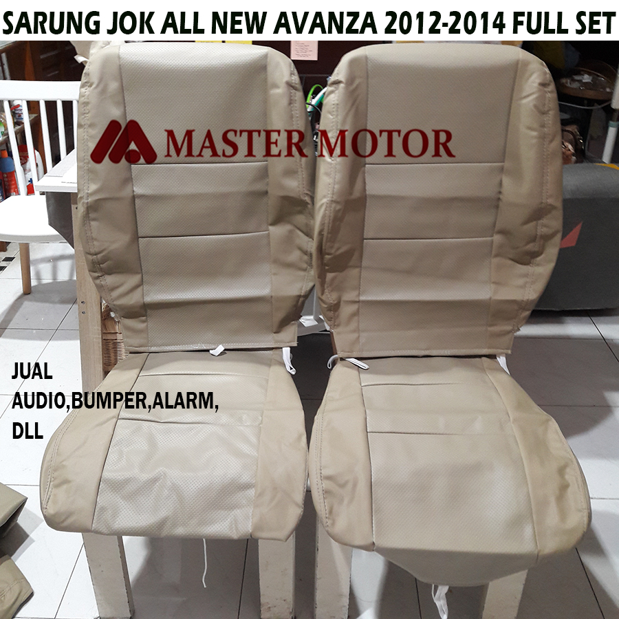 Sarung Jok All New Avanza Xenia 2012 2013 2014 VALONI TEBAL Mocha Hitam Merah Abu 1 set full Bungkus