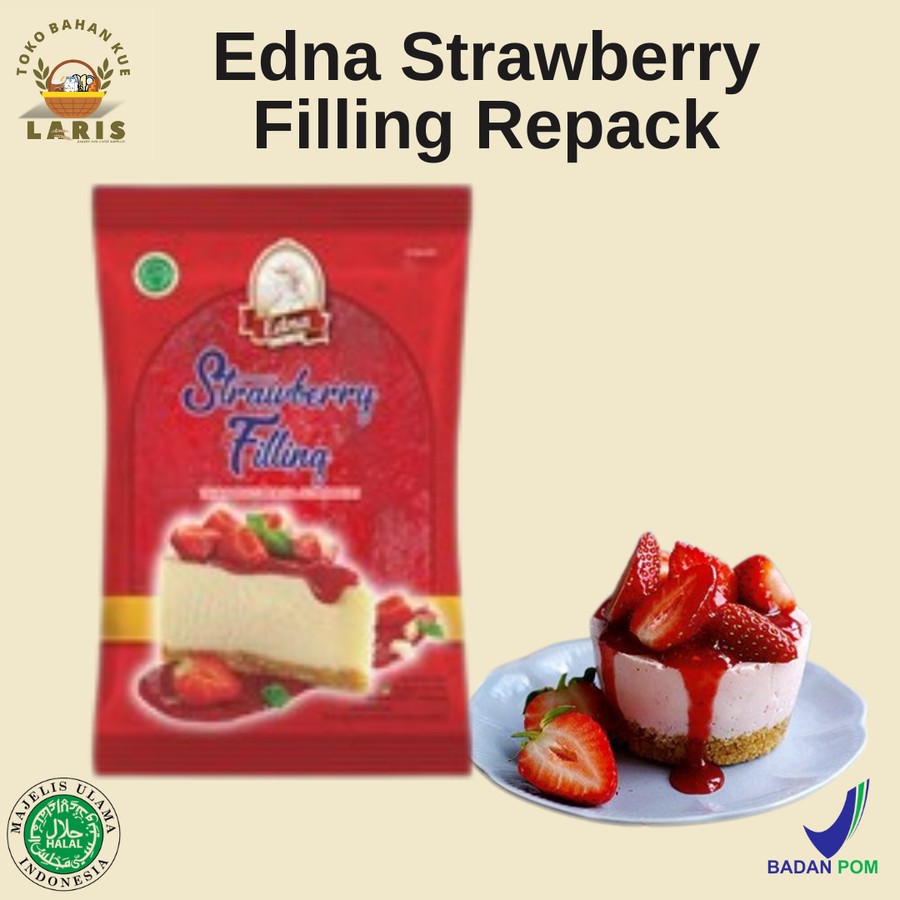 

EDNA STRAWBERRY FILLING KEMASAN REPACK 250 GRAM