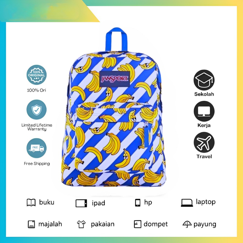 TAS RANSEL JANSPORT TERBARU BACKPACK BASIC FULLTAG | TAS PRIA TAS WANITA | TAS KERJA | TAS SEKOLAH |