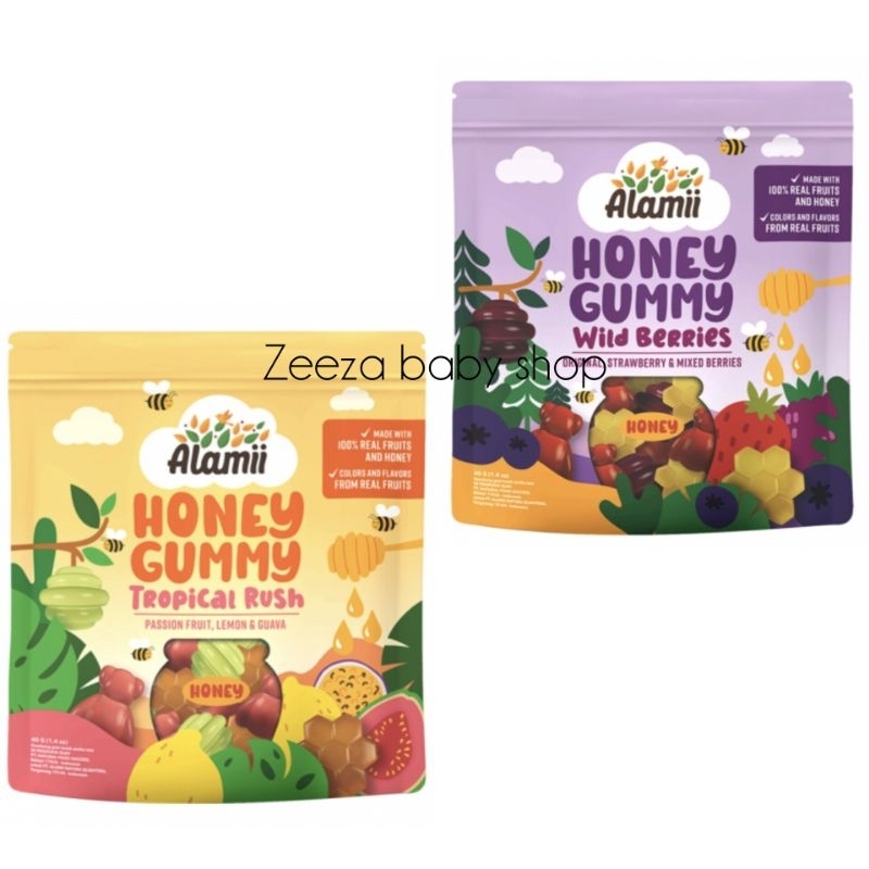 

Alamii permen gummy anak wild berries tropical rush 40 gr