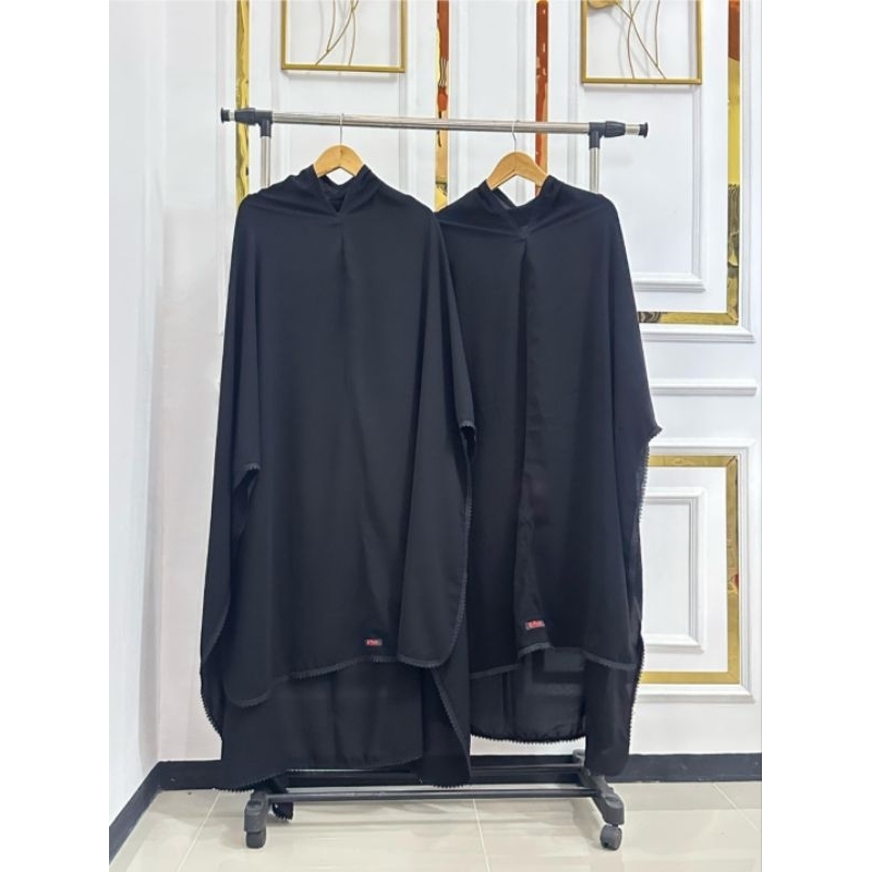 Khimar syari / Khimar jetblack / khimar jumbo / hijab jumbo/ hijab syari /kainjetblack/ kain bonanza
