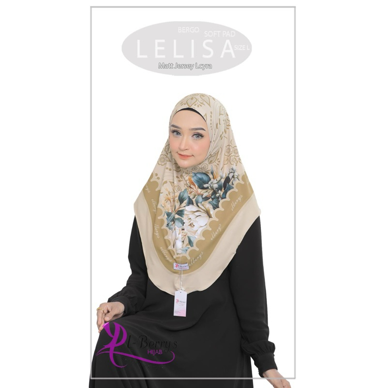 EL BERRYS LELISA // HIJAB BERGO LELISA MOTIF PRINT BY EL BERRYS