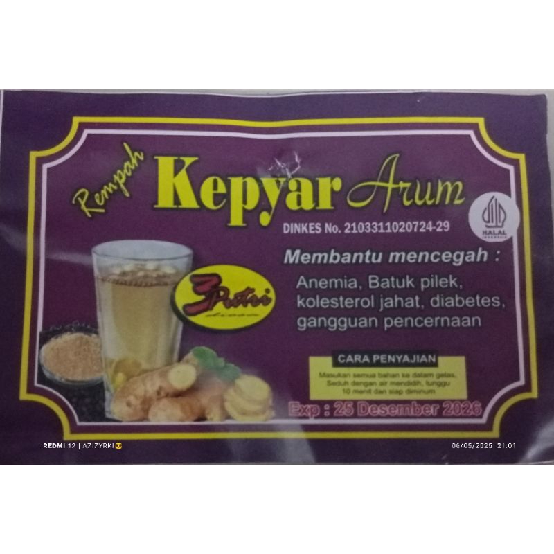 

wedang racik rempah kepyar arum