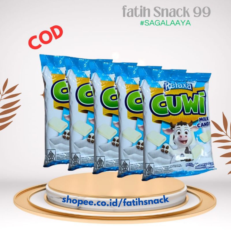 

RELAXA CUWI BAG ISI 50 PCS X 2.3G MINT & CHOCOLATE MIX CHEWY CANDY