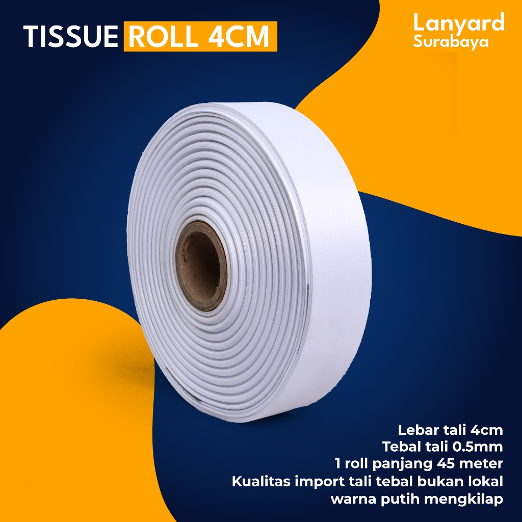 

TALI pita ukuran 4 cm lanyard TISSU printing sublime