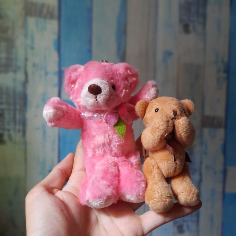 Boneka Ganci Teddy Tully's Coffee dan Teddy Fujisey