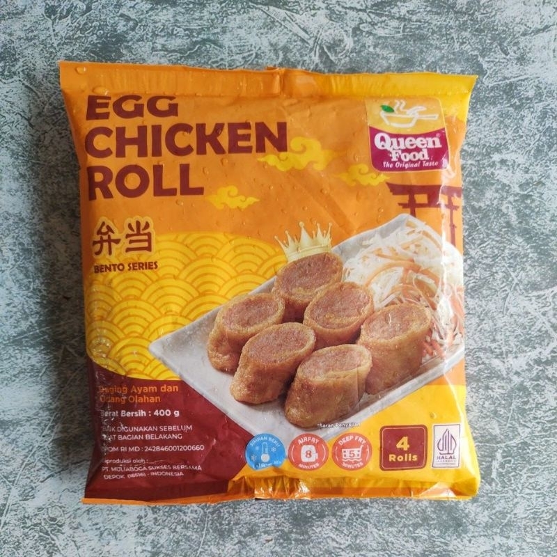 

QUEEN FOOD EGG CHICKEN ROLL 4s 400gr