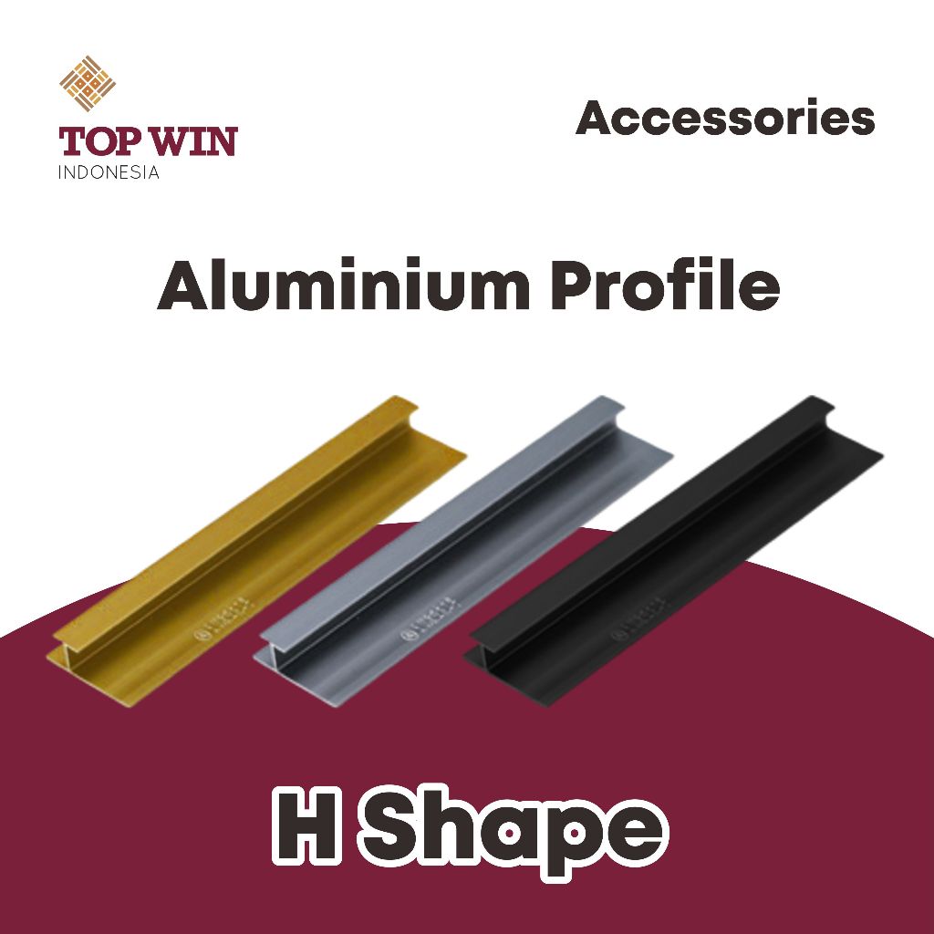 Lis / List Aluminium Profile (H Shape)