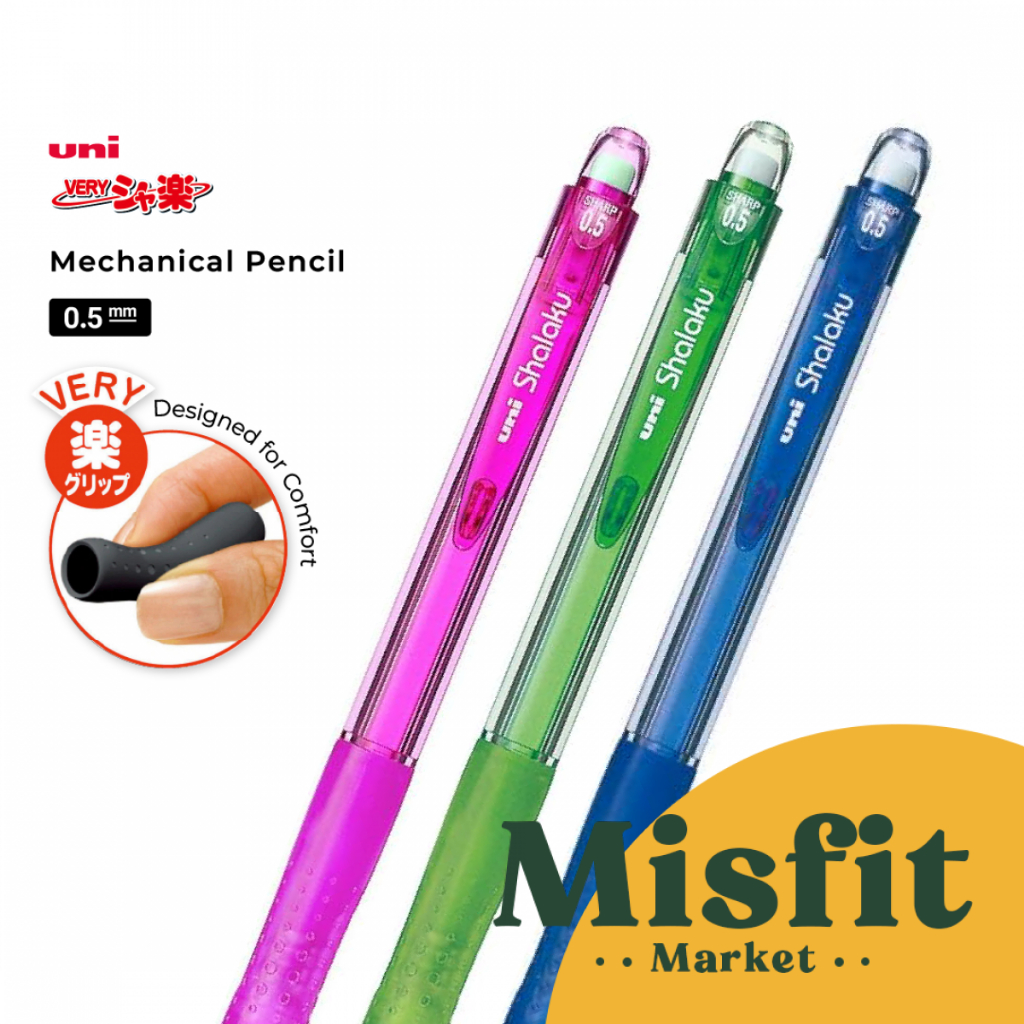

UNI Shalaku Mechanical Pencil 0.5 mm Pensil Mekanik Cetekan