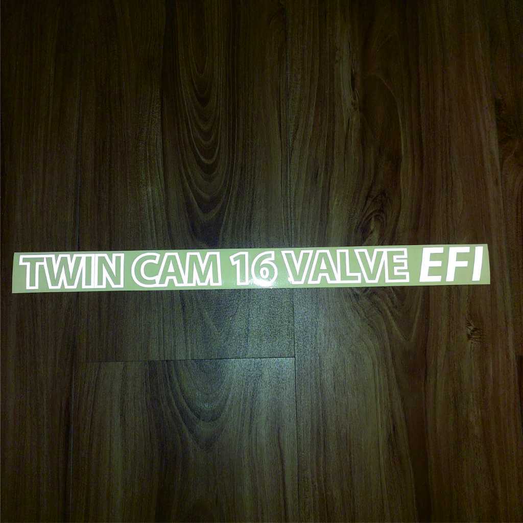 sticker mobil twincam 16 valve EFI