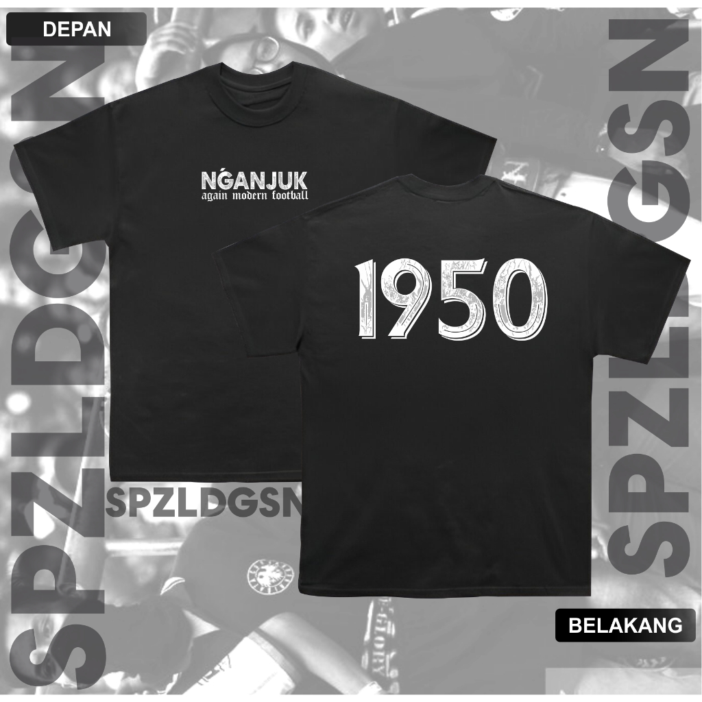 Kaos Suporter Nganjuk Tshirt Nganjuk Again Modern Football katun knitto