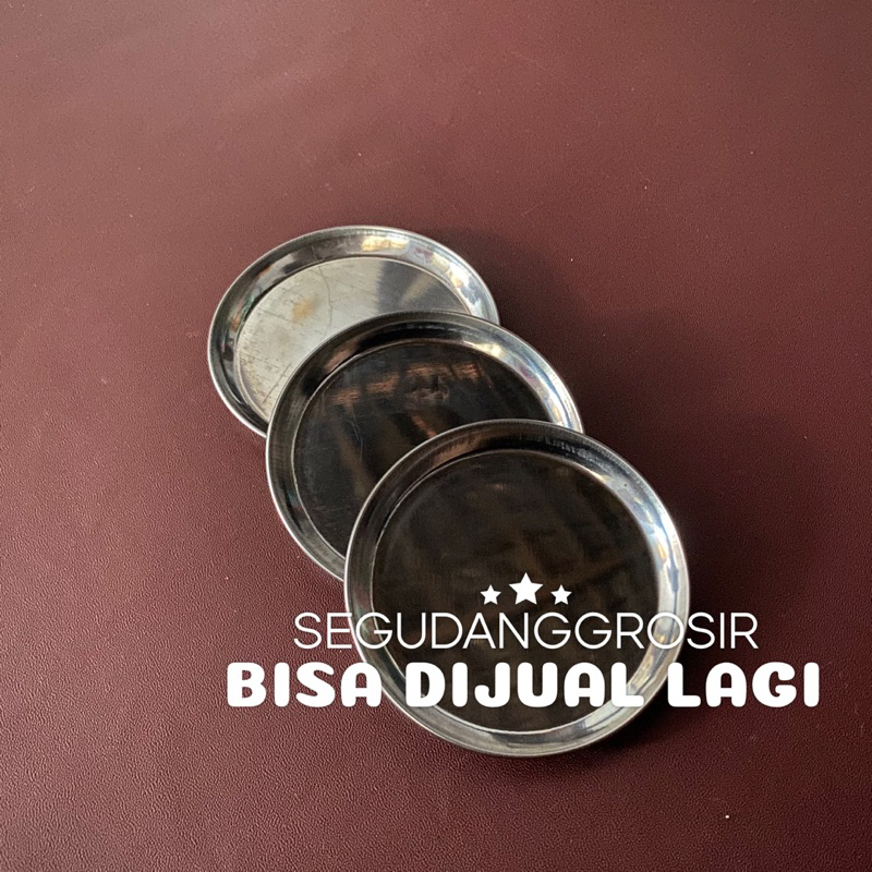 6 PCS DAN 1 LUSIN TATAKAN GELAS MURAH / TATAKAN GELAS STAINLESS STEEL / TATATAN LEPEK / LEPEK STAINL