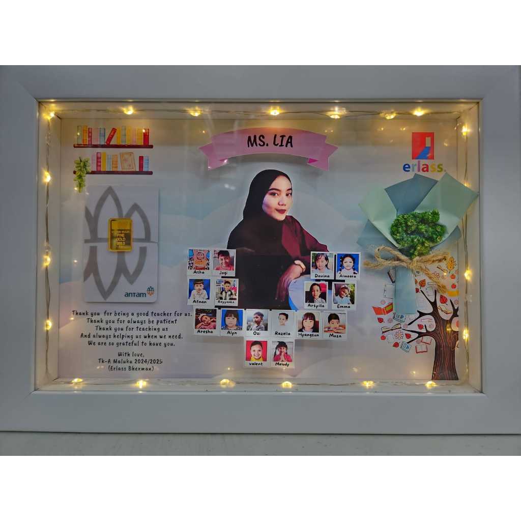 Design Frame Graduation Perpisahan kelas Thank you HAMPERS Gift CUSTOM Bingkai FRAME GRADUATION GURU