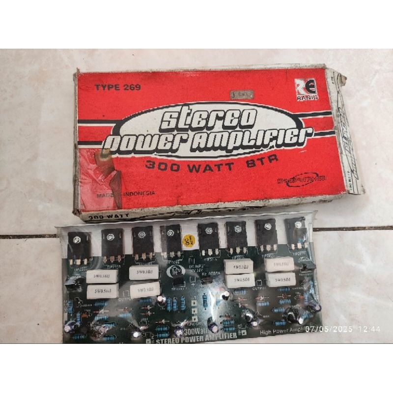 stereo power amplifier 300watt 8 transistor ranic