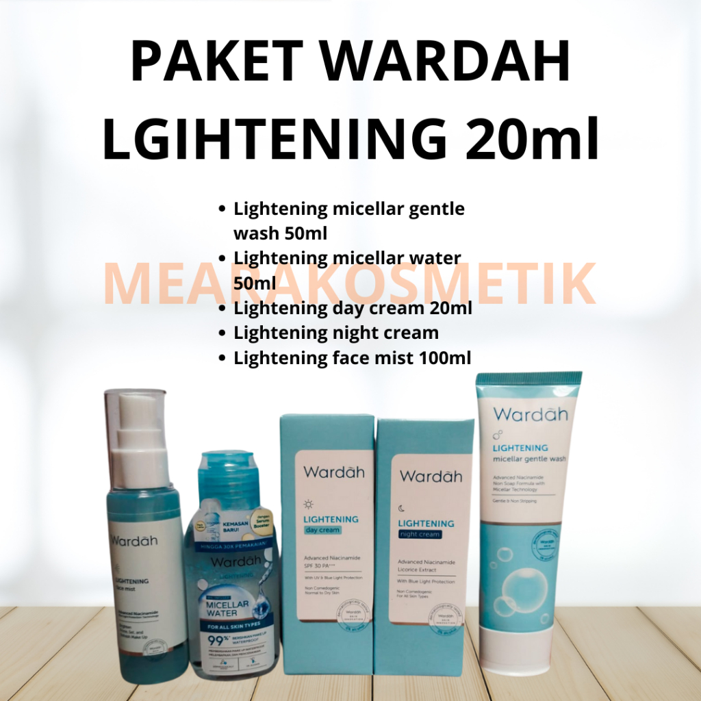WARDAH PAKET Lightening 20ml - paket set lightening wardah - ORI☑️ BPOM☑️
