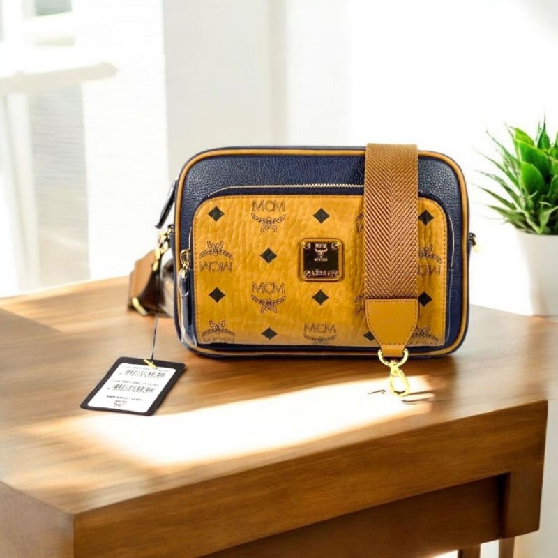 TAS MCM camera bag Two-Tone  in Visetos