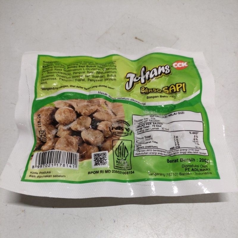 

JOFRANS Bakso Sapi 200G