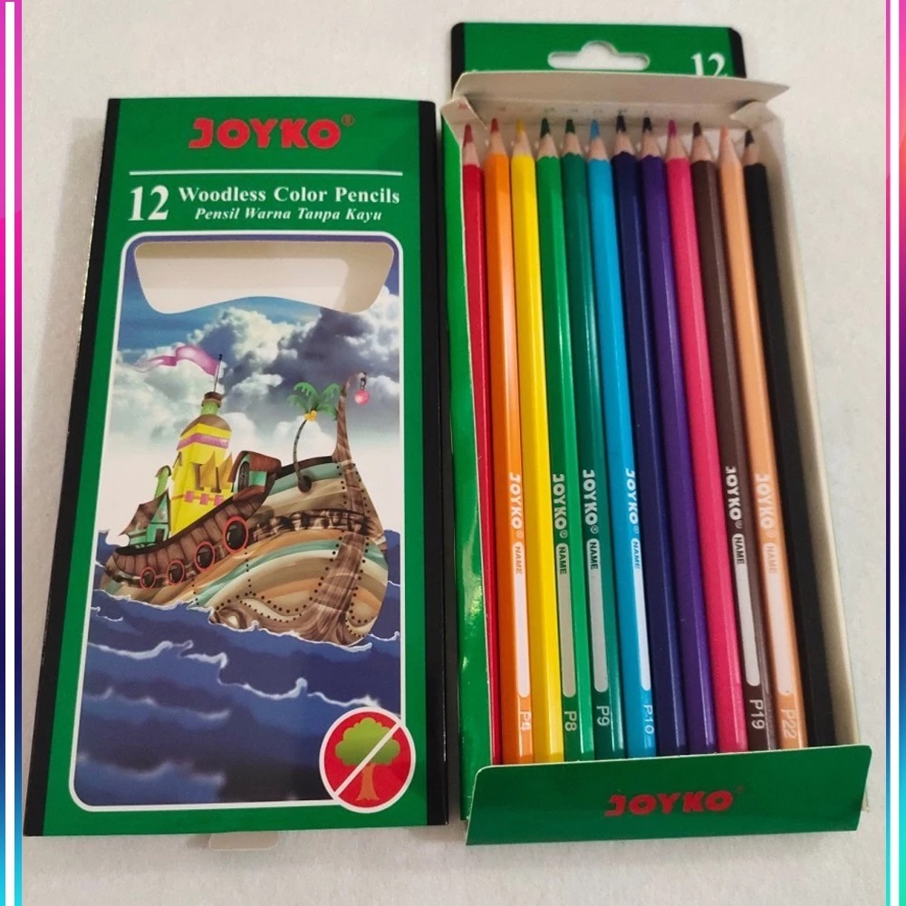 

Pensil Warna Woodless Color Pencils CP-103 Joyko