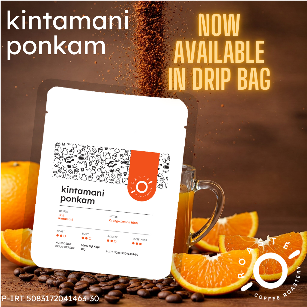 

Kintamani Ponkam Drip Bag 10g - Coffee Kopi Arabica Kintamani Siap diseduh