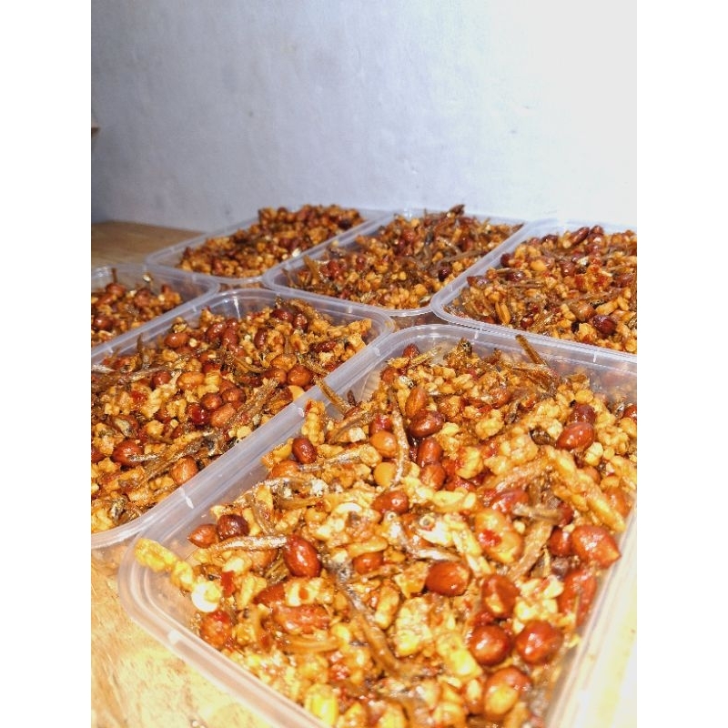 

Balado tempe,kacang teri 250gram