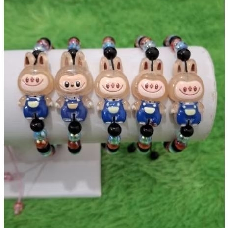 Gelang Tali Hitam Anak Labubu Emas 0,1gram Semar Nusantara