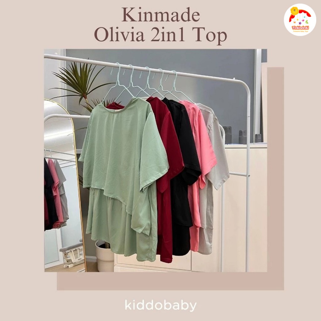 Kinmade Olivia 2in1 Top | Baju Menyusui