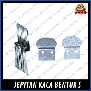 Jepit Kaca Bentuk L dan S Klem Kaca