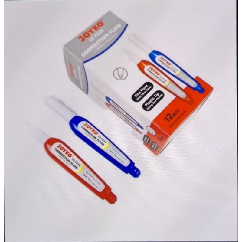 

Cairan Koreksi Penghapus Cair Joyko CF-P235 ( 1Kotak isi 12 Pcs )