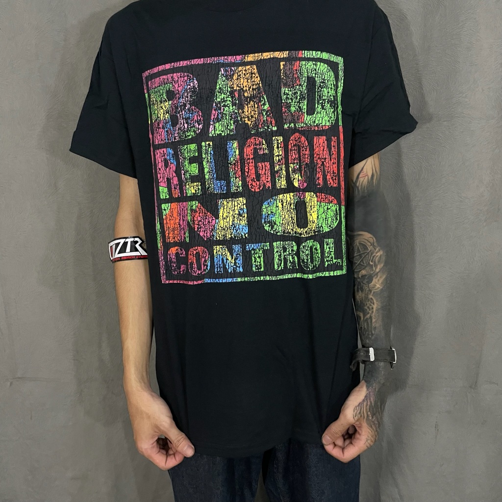 T Shirt Band Official BAD RELIGION - NO CONTROL DISTRESS Original