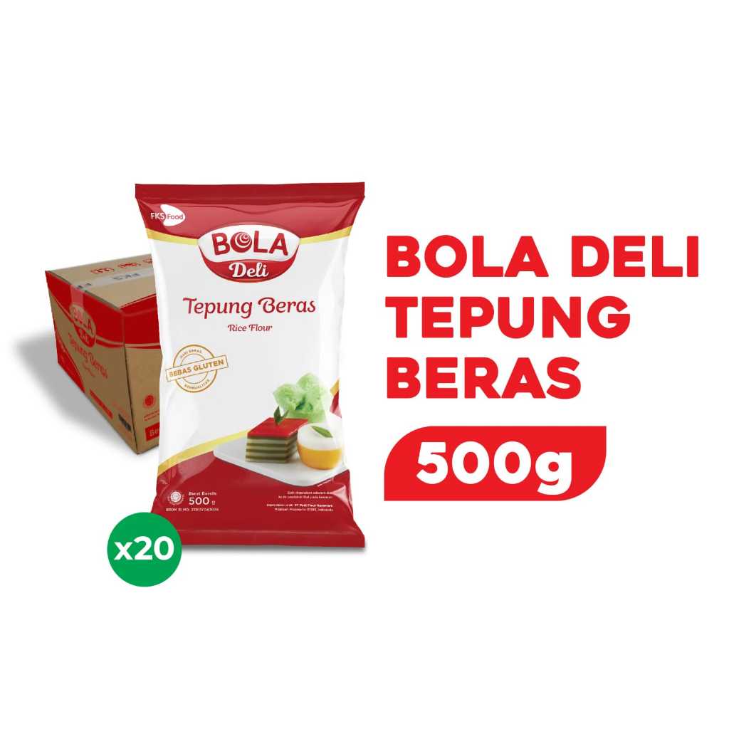 Tepung beras bola deli 500 gr / Tepung beras bola deli