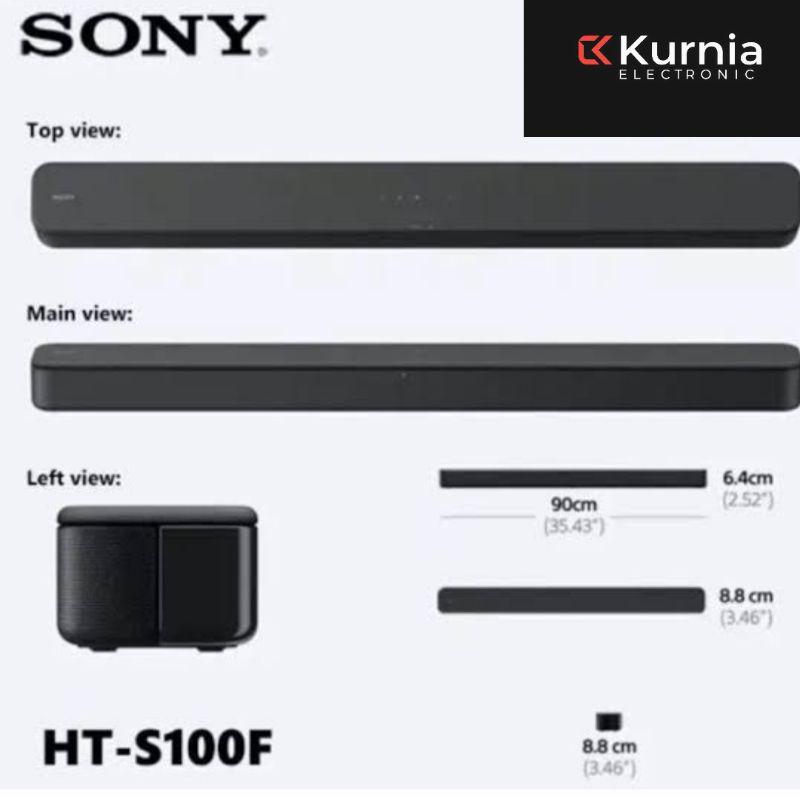SONY single Soundbar  HT-S100F/ht-s100