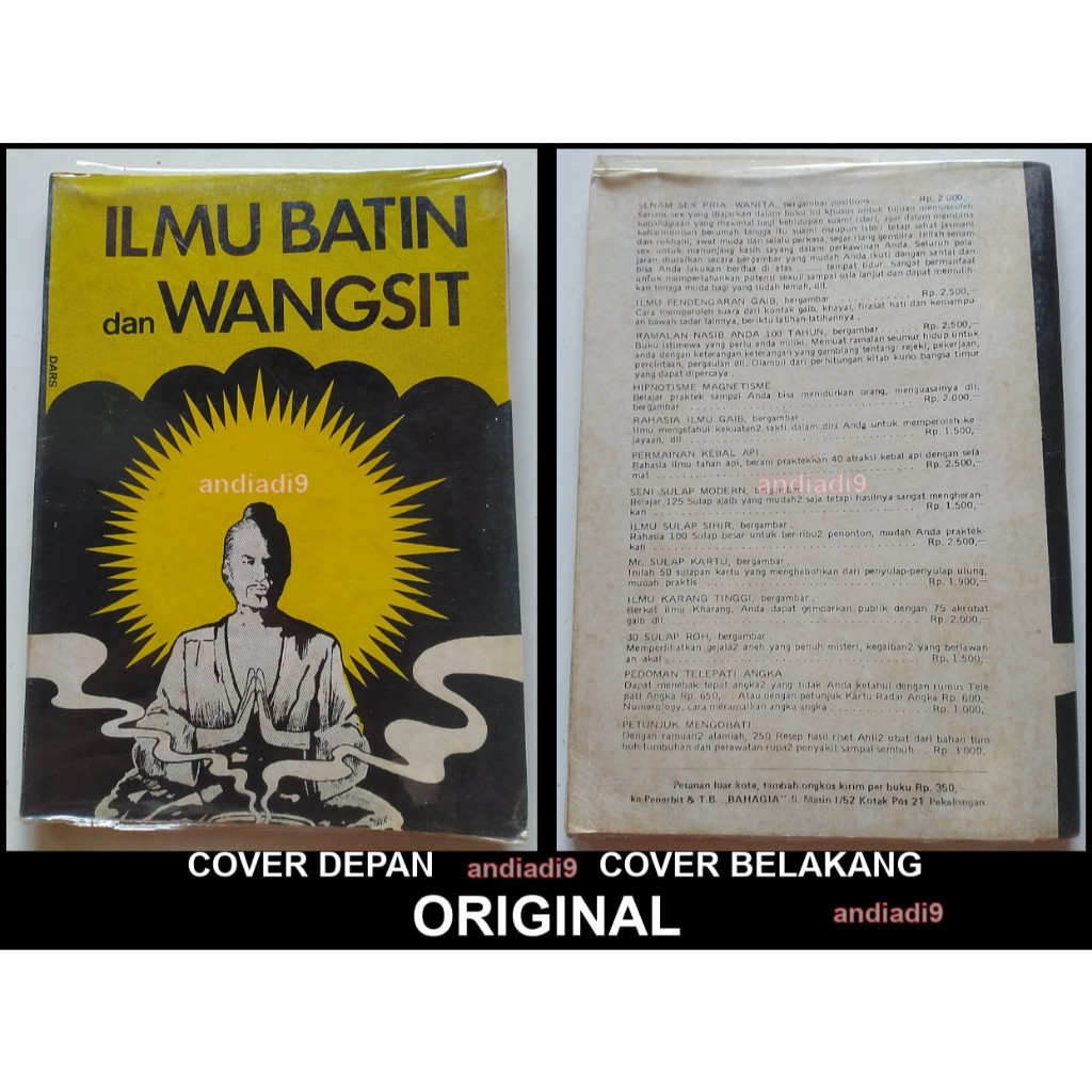 BUKU ILMU BATIN DAN WANGSIT BAHASA ALAM 1979 SUROSO ORAKAS ORIGINAL