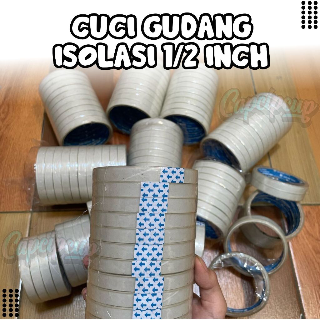 

CUCI GUDANG Isolasi Goldie Tape Bening 1/2 Inch ( 12mm ) Biru Isolasi Murah Bagus Isolasi Kecil Stok Lama Capcipcup