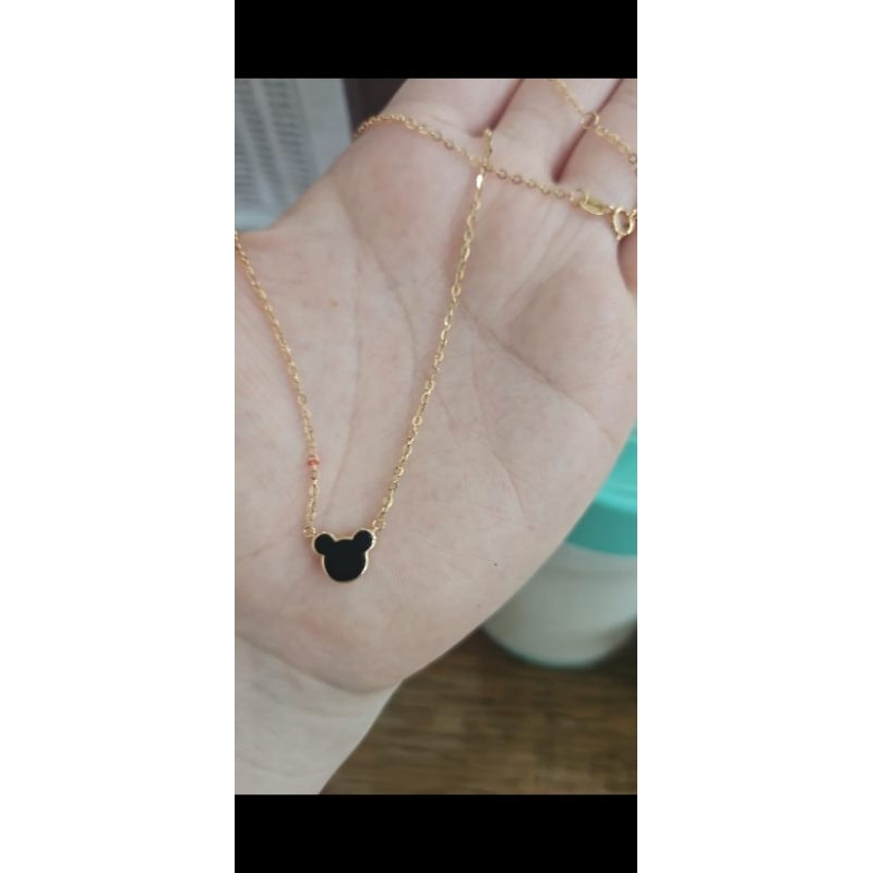 Kalung rosegold rose gold ring bulat emas asli 750 75% 17k